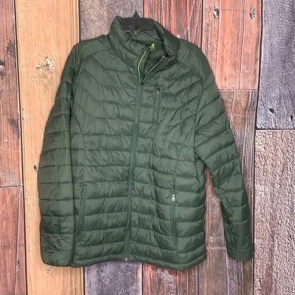 Xersion Packable Puffer Jacket Olive 